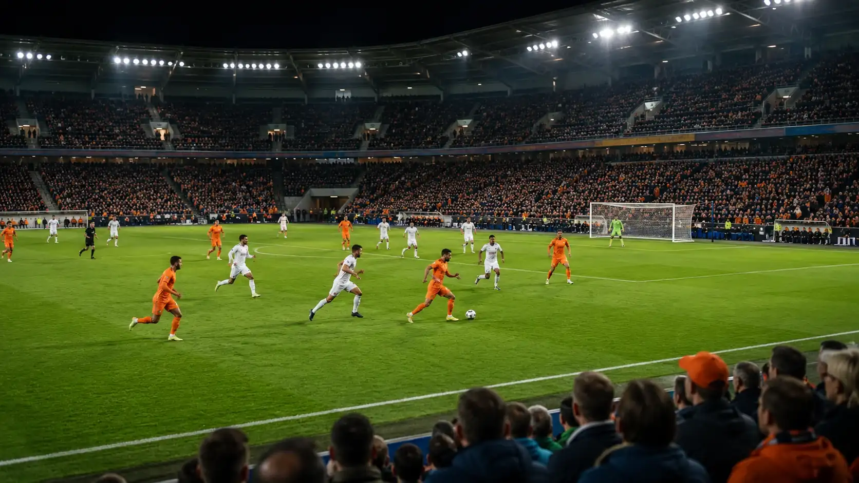 Voetbalstadion tijdens een Eredivisiewedstrijd als illustratie van uitkomst- en doelpuntenmarkten