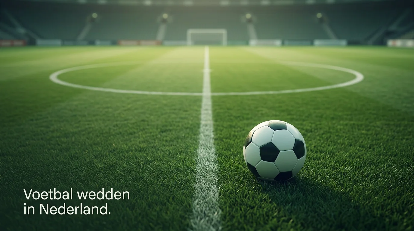 Overzicht van de gereguleerde Nederlandse markt voor voetbalweddenschappen met kerncijfers
